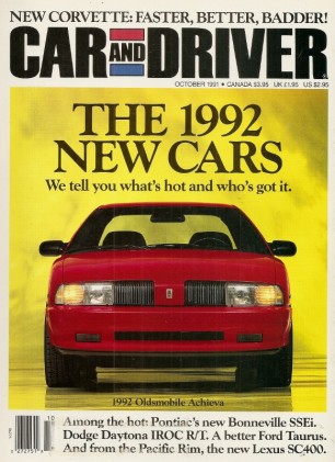 CAR & DRIVER 1991 OCT - IROC-R/T, JACKIE STEWART, GTP